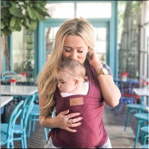 Tuck and bundle merlot baby carrier wrap